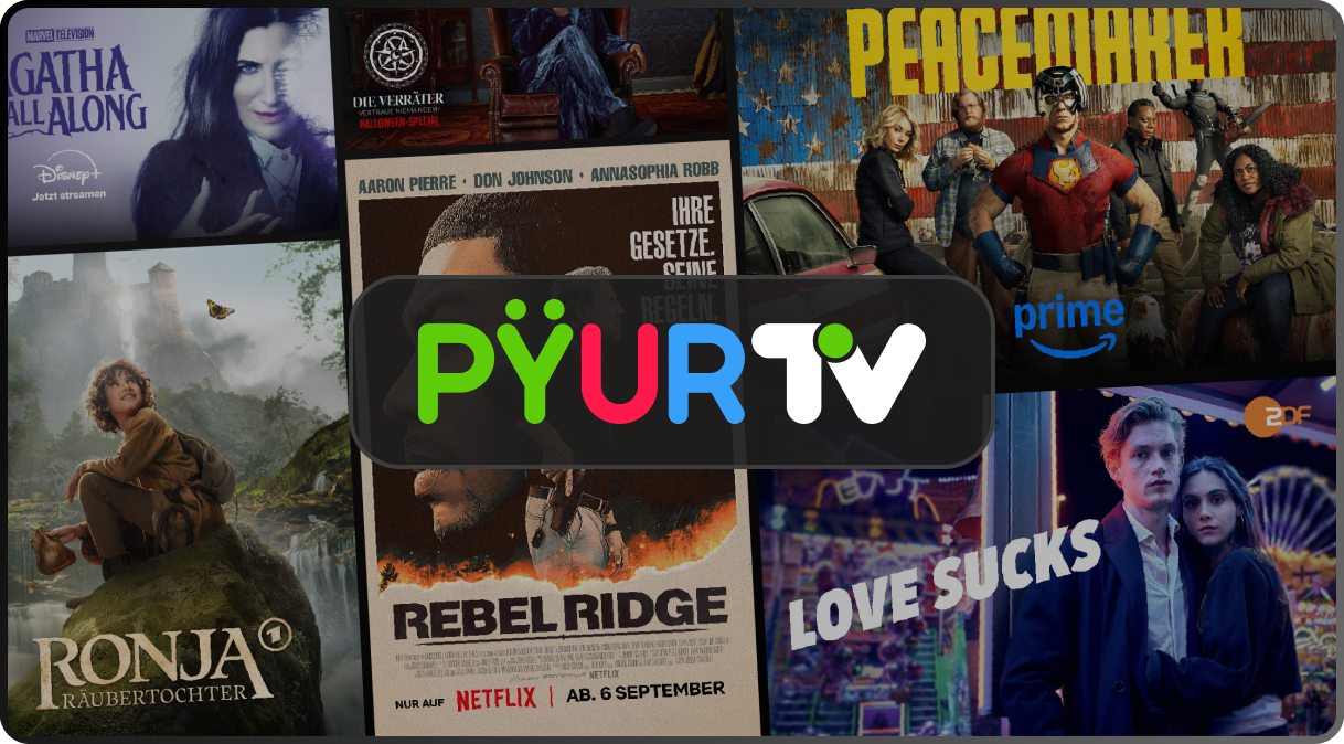 PYUR TV – Streaming, Mediathek & mehr